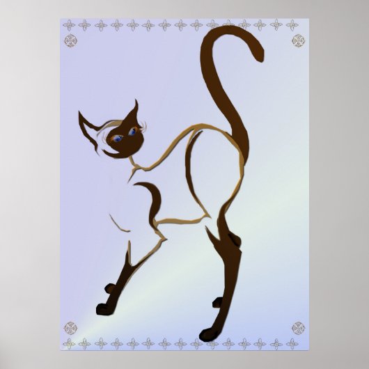 Proud Siamese Cat Poster (Vorne)