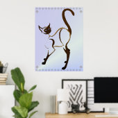 Proud Siamese Cat Poster (Heimbüro)