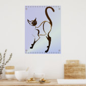 Proud Siamese Cat Poster (Küche)