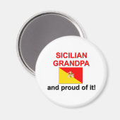Proud Sicilian Opa Magnet (Vorderseite/Rückseite)