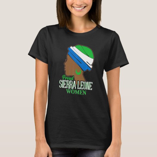 Proud Sierra Leone Women Sierra Leone T-Shirt (Vorderseite)
