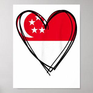 Proud Singaporean Boy Girl Tante Vater Mama Singap Poster