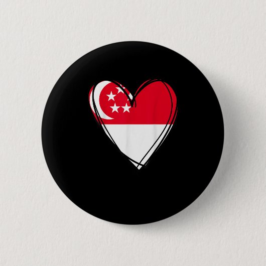 Proud Singarean Boy Girl Aunt Dad Mom Singare Flag Button (Vorderseite)