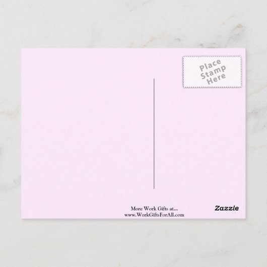 Proud Singer Postkarte (Rückseite)