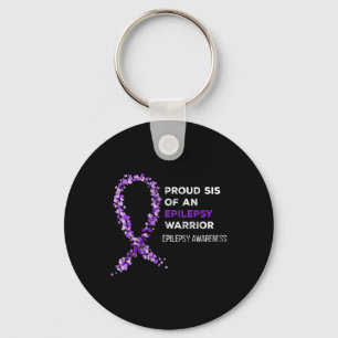 Proud Sis of a Epilepsy Warrior Epilepsy Awarenes Schlüsselanhänger