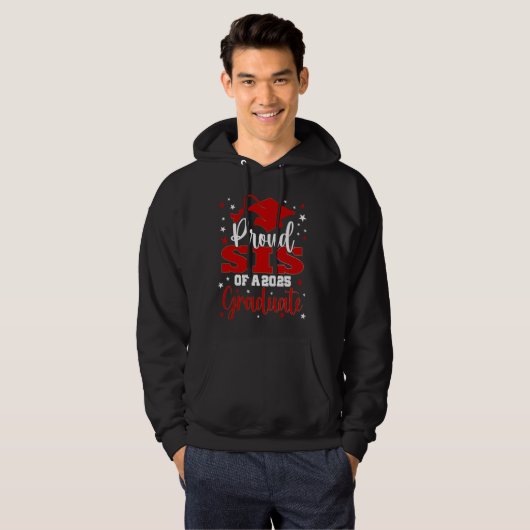 Proud Sis of Class of 2025 Graduate Senior Graduat Hoodie (Vorne ganz)