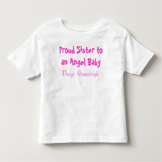 Proud Sister an einem Engel Baby Kleinkind T-shirt