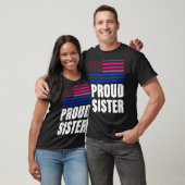 Proud Sister Bisexual Flag Lgbt Gay Pride T-Shirt (Unisex)