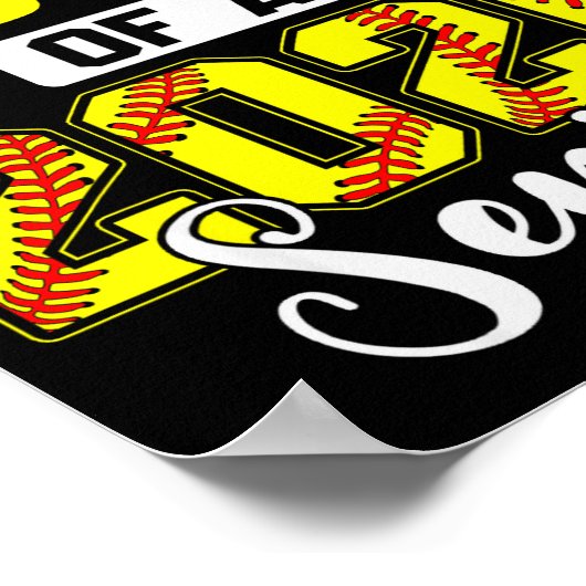 Proud Sister Of A 2026 Senior Softball Graduate Poster (Ecke)