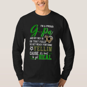 Proud Soccer G Pa Fußballfamilie Match 1 T-Shirt
