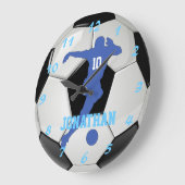 Proud Soccer Mama Persönlich und individuell anpas Große Wanduhr (Winkel)