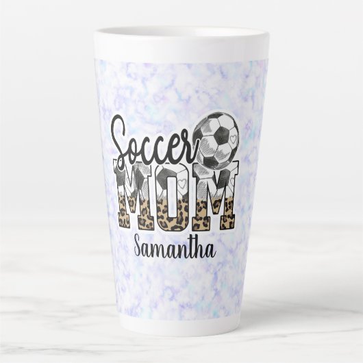 Proud Soccer Mama - Sideline Champion Milchtasse (Vorderseite)