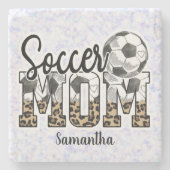 Proud Soccer Mama - Sideline Champion Steinuntersetzer (Vorderseite)