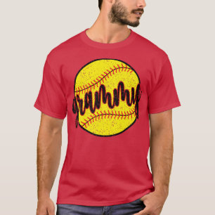 Proud Softball Grammy Grandma Of A Softball Player T-Shirt