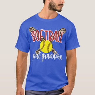 Proud Softball Großes Oma eines Softballspielers T-Shirt