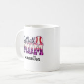 Proud Softball Mama Life Kaffeetasse (Vorderseite Links)