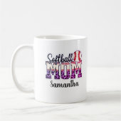 Proud Softball Mama Life Kaffeetasse (Links)