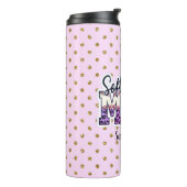 Proud Softball Mama Life Thermosbecher (Nach links gedreht)