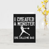 Proud Softll Vater - Ich habe ein Monster entworfe Karte (Gelbe Blume)