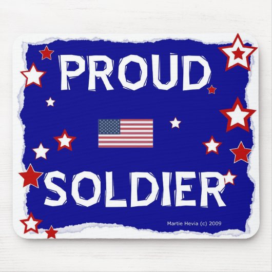 Proud Soldier - Mousepad (Vorne)