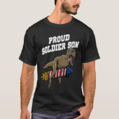 Proud Soldier Son American Patriotic USA Patriotis T-Shirt (Vorderseite)