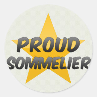 Proud Sommelier Runder Aufkleber