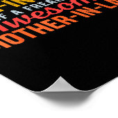 Proud Son In Law Of A Freaking Awesome Mother In L Poster (Ecke)