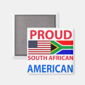 Proud South African American Magnet (Vorderseite/Rückseite)