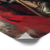 Proud Spartan Warrior Poster mit detailliertem Hel (Ecke)