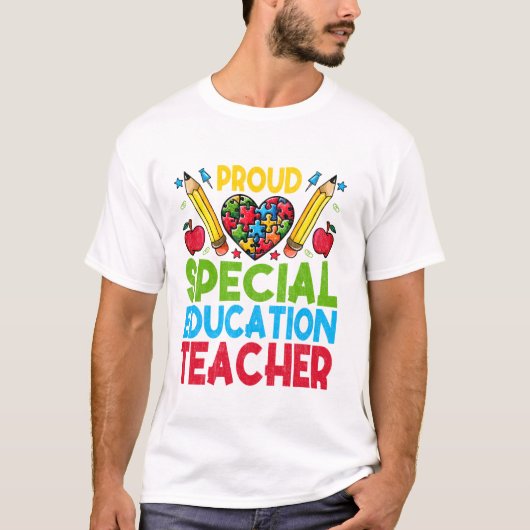 Proud Special Education Teacher T-Shirt (Vorderseite)
