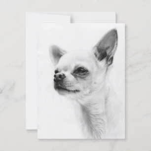 Proud Spirit - Handgemalte Chihuahua-Kunstwerke Postkarte
