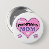 Proud Spitz Mama Sleutelhanger Button (Vorne & Hinten)