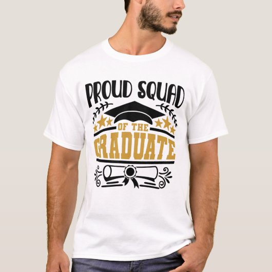 Proud Squad des Absolventen T-Shirt (Vorderseite)