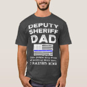 Proud Stellvertretender Sheriff Vater Pater Thin B T-Shirt (Vorderseite)