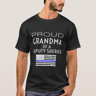 Proud Stellvertreterin Sheriff Oma Großmutter Groß T-Shirt