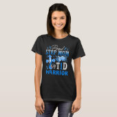 Proud Step Mama T1D Warrior Diabetes Awareness B T-Shirt (Vorne ganz)