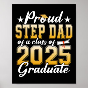 Proud Step Vater einer CL von 2025 Graduate Senior Poster