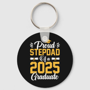 Proud Step Vater einer CL von 2025 Graduate Senior Schlüsselanhänger