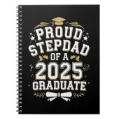 Proud Step Vater eines 2025 Graduate Abschluss Notizblock (Vorderseite)