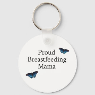 Proud Stillen Mama Blue Schmetterlinge Schlüsselanhänger