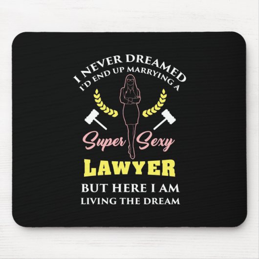 Proud Super Lawyer Lady Mousepad (Vorne)