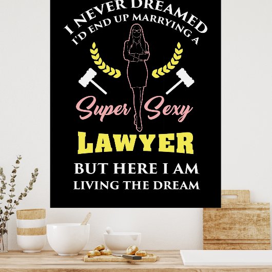 Proud Super Lawyer Lady Poster (Küche)
