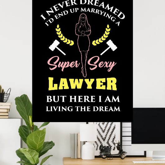 Proud Super Lawyer Lady Poster (Heimbüro)