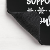 Proud Supporter Of Snow Days Fun Teacher Merry Chr Mousepad (Ecke)