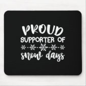 Proud Supporter Of Snow Days Fun Teacher Merry Chr Mousepad (Vorne)