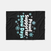 Proud Suprter Of Snow Days Chemistry Teacher Snow  Fleecedecke (Vorderseite (Horizontal))