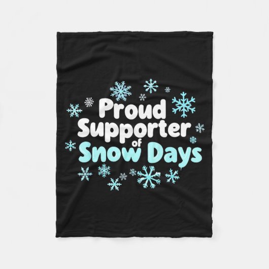 Proud Suprter Of Snow Days Chemistry Teacher Snow  Fleecedecke (Vorderseite)