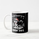 Proud Suprter Of Snow Days Cute Winter Snowflake F Kaffeetasse (Links)