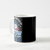 Proud Suprter Snow Days Snowman Winter Break Lover Kaffeetasse (Vorderseite Links)
