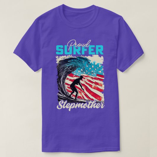 Proud Surfer Stepmutter T-Shirt (Design vorne)